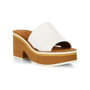 NIB Clergerie Paris Clem Women's Leather Platform Sandals Size 10.5 (MSRP $545)